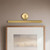 Dottie 24-in Walnut Brown dimmable LED Wall/Picture Light - Brushed Gold