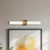 Cole 23-in Brushed Gold and Matte Black Wall/Picture Light - Brushed Gold/White