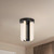Anders 8-in Vintage Brass dimmable LED Semi-Flush Mount - Urban Bronze