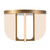 Anders 17-in Vintage Brass dimmable LED Semi-Flush Mount - Vintage Brass