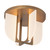 Anders 17-in Vintage Brass dimmable LED Semi-Flush Mount - Vintage Brass