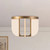 Anders 17-in Vintage Brass dimmable LED Semi-Flush Mount - Vintage Brass