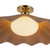 Furrow 25-in Pink Semi-Flush Mount - Peach