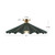 Furrow 25-in Pink Semi-Flush Mount - Pine Green