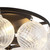 Faye 18-in Matte Black Semi-Flush Mount with Clear Ribbed Glass - Matte Black/Clear Ribbed Glass