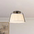 Scout 13-in Matte Black Semi-Flush Mount with Pleated White Linen Shade - Matte Black/White Linen