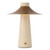 Hagen 12-in Vintage Brass dimmable LED Table Lamp with Travertine Base - Vintage Brass