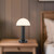Vienna 9-in Urban Bronze dimmable LED Table Lamp with Glossy Opal Glass - Urban Bronze