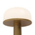 Vienna 9-in Vintage Brass dimmable LED Table Lamp with Glossy Opal Glass - Vintage Brass