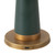 Clemence 11-in Burgundy dimmable LED Table Lamp - Pine Green