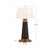 Clemence 11-in Burgundy dimmable LED Table Lamp - Pine Green