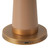 Clemence 11-in Burgundy dimmable LED Table Lamp - Peach