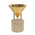 Versus 15-in Aged Steel Table Lamp - Patina Brass