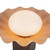 Furrow 9-in Pine Green Table Lamp - Peach