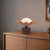 Furrow 9-in Pine Green Table Lamp - Peach