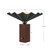 Furrow 14-in Pine Green Table Lamp - Pine Green