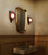 Furrow 12-in Burgundy Wall Sconce - Burgundy
