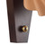 Furrow 12-in Burgundy Wall Sconce - Peach