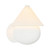Rowan 9-in Matte Black dimmable LED Wall Sconce with White Linen Shade - Antique White/White Linen