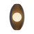 Cortez 5-in Vintage Brass dimmable LED Wall/Vanity Light - Urban Bronze