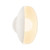 Cortez 5-in Vintage Brass dimmable LED Wall/Vanity Light - Antique White