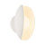 Cortez 5-in Vintage Brass dimmable LED Wall/Vanity Light - Antique White