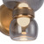 Sutton 8-in Vintage Brass dimmable LED Wall/Vanity Light with Smoked Glass - Vintage Brass/Smoked Glass