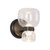 Sutton 8-in Vintage Brass dimmable LED Wall/Vanity Light with Smoked Glass - Urban Bronze/Clear Glass