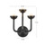 Spade 11-in White dimmable LED Wall /Vanity Light - Antique White