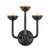 Spade 11-in White dimmable LED Wall /Vanity Light - Urban Bronze