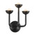 Spade 11-in White dimmable LED Wall /Vanity Light - Urban Bronze