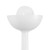 Spade 5-in Antique White dimmable LED Wall/Vanity Light - Antique White