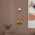 Spade 5-in Antique White dimmable LED Wall/Vanity Light - Vintage Brass