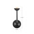 Spade 5-in Antique White dimmable LED Wall/Vanity Light - Vintage Brass