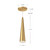 Mina 12-in Brushed Gold LED Pendant