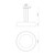 Sampson 17-in White LED Pendant