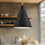 Dorothy 16-in Black With Gold Detail 1 Light Pendant