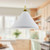 Dorothy 14-in White With Gold Detail 1 Light Pendant