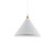 Dorothy 24-in White With Gold Detail 1 Light Pendant