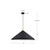 Dorothy 26-in White With Gold Detail 1 Light Pendant