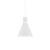 Vanderbilt 10-in White With Gold Detail 1 Light Pendant