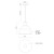 Irving 13-in White 1 Light Pendant