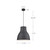 Cradle 16-in White 1 Light Pendant