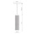Micro 3-in Gold 1 Light Pendant