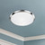Malta 12-in Brushed Nickel 1 Light Flush Mount