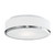 Charlie 12-in Brushed Nickel 2 Lights Flush Mount