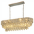 Hikari Tiered Linear Crystal Chandelier