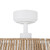 Isla 24-in White/Braided Rope FAN + LED Ceiling Fan