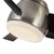 Thalia 54-in Brushed Nickel/Matte Black LED Ceiling Fan