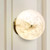 Alabaster Orb Wall Sconce